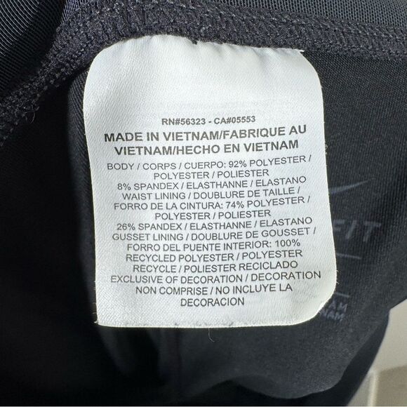 Nike Women's Essential Running Tights Plus Size 2X Black Stretch Pant 851637-011 - Picture 6 of 7